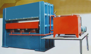 Single-sided hot pressing machine